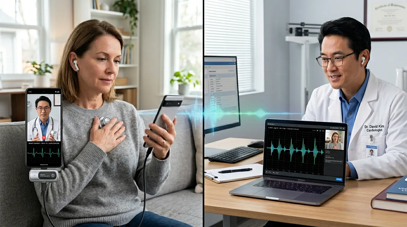 Telehealth consultation with SuperCAPE