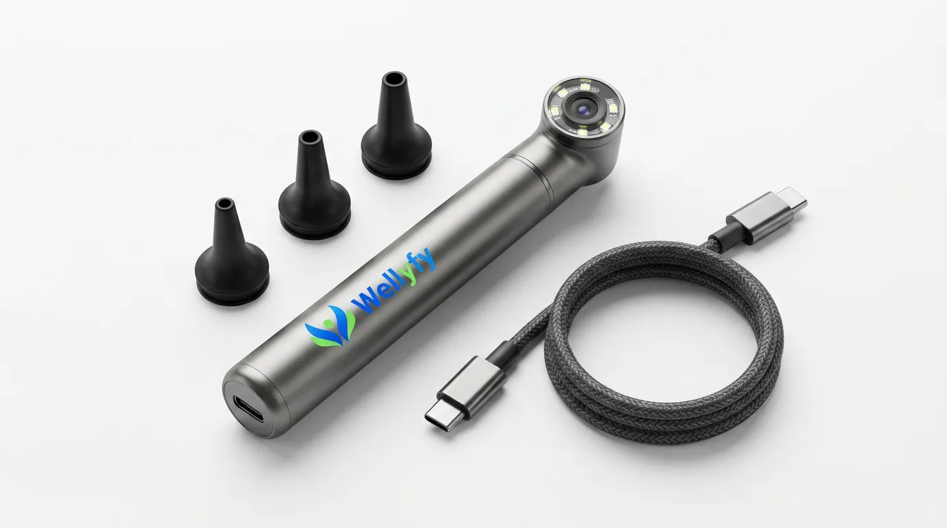 WellyfyScope digital otoscope — hero shot